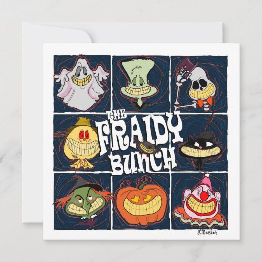 ザフラディバンチおもしろいハロウィーン カード (正面)