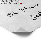 ザフラワーオブスコットグレーハートソング歌詞プリント ポスター (角)