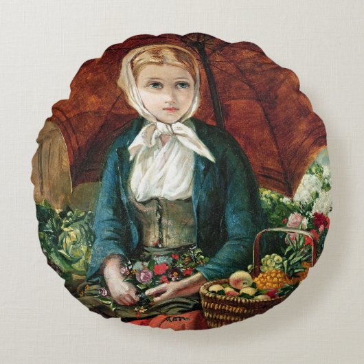 ザフラワーガール ラウンドクッション (正面)