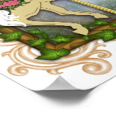 ザフラワー回転木馬プリント ポスター (角)