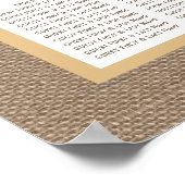 ザフリップフロップサンドビーチバーラップ結婚のコレクション ポスター (角)