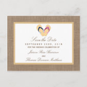 ザフリップフロップサンドビーチバーラップ結婚のコレクション 案内ポストカード (正面)