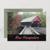 ザフルムカバーブリッジニューハンプシャー ポストカード (正面/裏面)