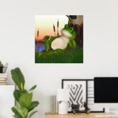 ザフロッグとカタツムリプリント ポスター (ホームオフィス)