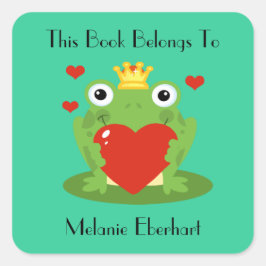 ザフロッグプリンス蔵書票 スクエアシール