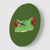 ザフロッグ顔 ラージ壁時計 (傾斜)