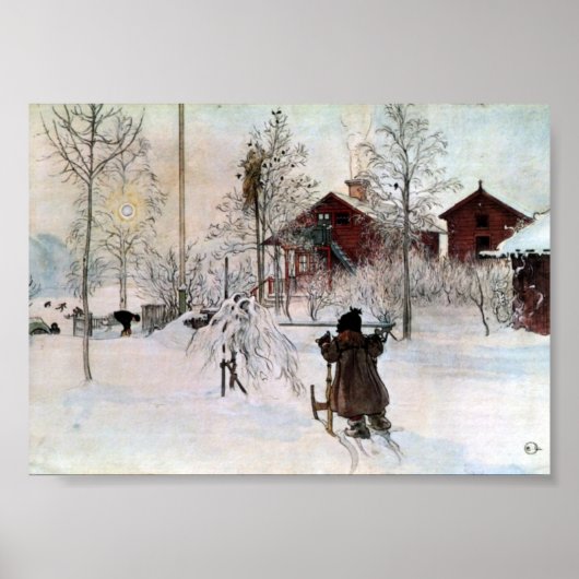 ザフロントヤードと雪の中の洗面所 ポスター (正面)