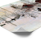 ザフロントヤードと雪の中の洗面所 ポスター (角)