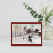 ザフロントヤードと雪の中の洗面所 ポストカード (スタンド正面)