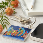 ザフローティングシティキーリング キーホルダー (正面右)