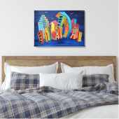 ザフローティングシティ キャンバスプリント (インサイチュ (寝室))