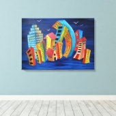 ザフローティングシティ キャンバスプリント (インサイチュ (ウッドフロア))