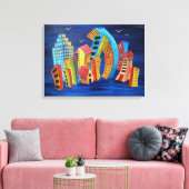 ザフローティングシティ キャンバスプリント (インサイチュ (リビング))