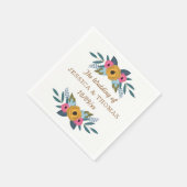 ザフローラリースホワイト結婚ズコレクション スタンダードカクテルナプキン (角)