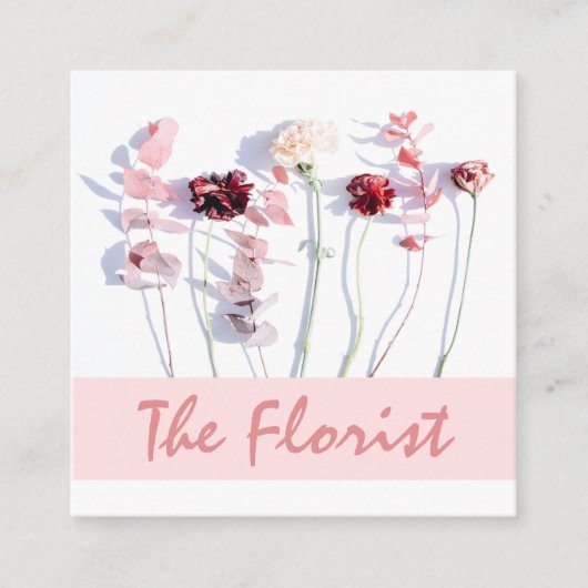 ザフローリストプロフェッショナルスクエアビジネスカード スクエア名刺 (正面)