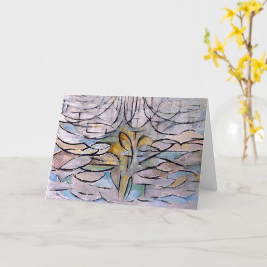 ザフローリングアップルツリー – ピートモンドリアン- カード (黄色い花)