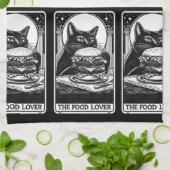 ザフードラバーおもしろいタロット キッチンタオル (折り畳み)