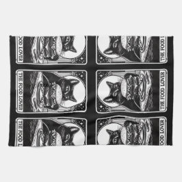 ザフードラバーおもしろいタロット キッチンタオル