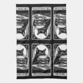 ザフードラバーおもしろいタロット キッチンタオル (縦)