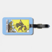 ザフールタロットカード荷物タグ ラゲッジタグ (裏面横)