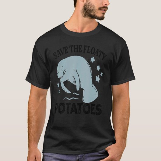 ザフ救ロイモ – マナおもしろいー海牛 Tシャツ (正面)