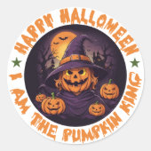 ザブクルーオレンジハロウィーン ラウンドシール (正面)