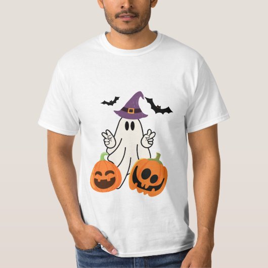 ザブクルーオレンジハロウィーン Tシャツ (正面)