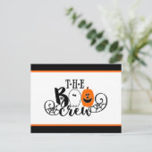 ザブクルーハロウィーン幽霊カボチャ シーズンポストカード (スタンド正面)