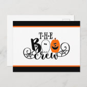ザブクルーハロウィーン幽霊カボチャ シーズンポストカード (正面/裏面)