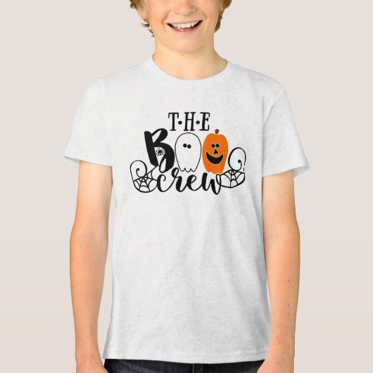 ザブクルーハロウィーン幽霊カボチャ トライブレンドTシャツ (正面)
