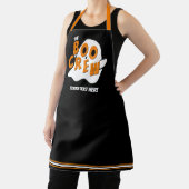 ザブクルー幽霊ファミリースタッフハロウィーンブラック エプロン (インサイチュ)