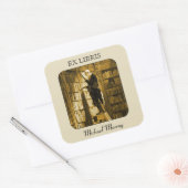 ザブックワーム蔵書票 スクエアシール (封筒)