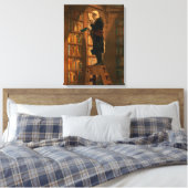 ザブックワーム、1861年カール・スピッツウェグ キャンバスプリント (インサイチュ (寝室))