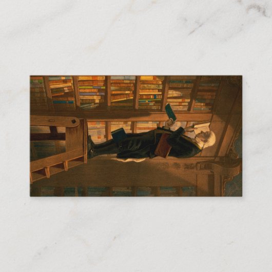 ザブックワーム、1861年カール・スピッツウェグ 名刺 (正面)