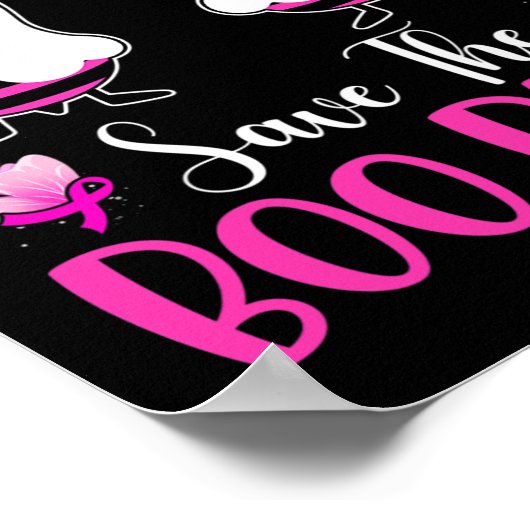 ザブビーズおもしろい乳がん認識度ハロウィーン ポスター (角)