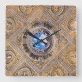 ザブライダルチェンバーシーリングバイアンドレアマンテグナ スクエア壁時計 (正面)