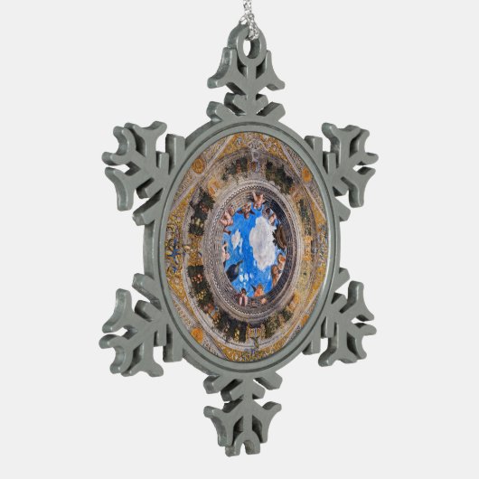 ザブライダルチェンバーシーリングバイアンドレアマンテグナ スノーフレークピューターオーナメント (左)