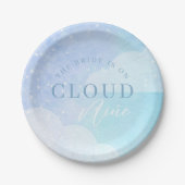 ザブライドはクラウドナインブライダルシャワー ペーパープレート (正面)