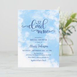 ザブライドはクラウドナインブライダルシャワー 招待状