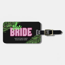 ザブライドグリーン&ピンクトロピカルバッハ ラゲッジタグ
