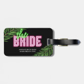 ザブライドグリーン&ピンクトロピカルバッハ ラゲッジタグ (裏面横)