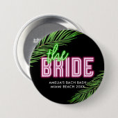 ザブライドグリーン&ピンクトロピカルバッハ 缶バッジ (正面&裏面)