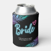 ザブライドネオンブルー&ピンクトロピカルバッハ缶コール 缶クーラー (缶正面)