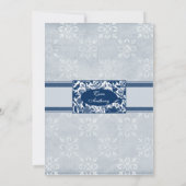 ザブライドネービーブルー結婚式招待状 招待状 (裏面)