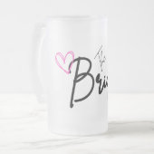 ザブライドブライダルパーティ飲み フロストグラスビールジョッキ (正面左)