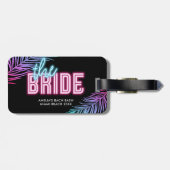 ザブライドブルー&ピンクトロピカルバッハ ラゲッジタグ (裏面横)