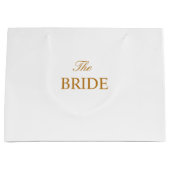 ザブライド金ゴールドホワイト抱き枕 ラージペーパーバッグ (正面)