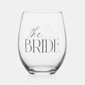 ザブライド ステムなしワイングラス (正面)