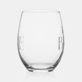 ザブライド ステムなしワイングラス (左)