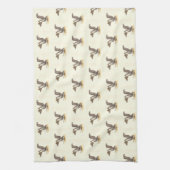 ザブラウンペリカン(Pelecanus occidentalis) NY鳥 キッチンタオル (縦)